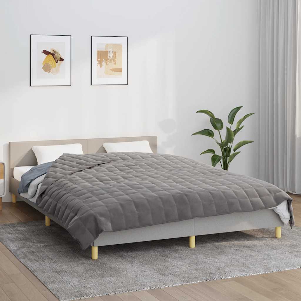 Vidaxl weighted blanket 200x200 cm 13 kg fabric gray