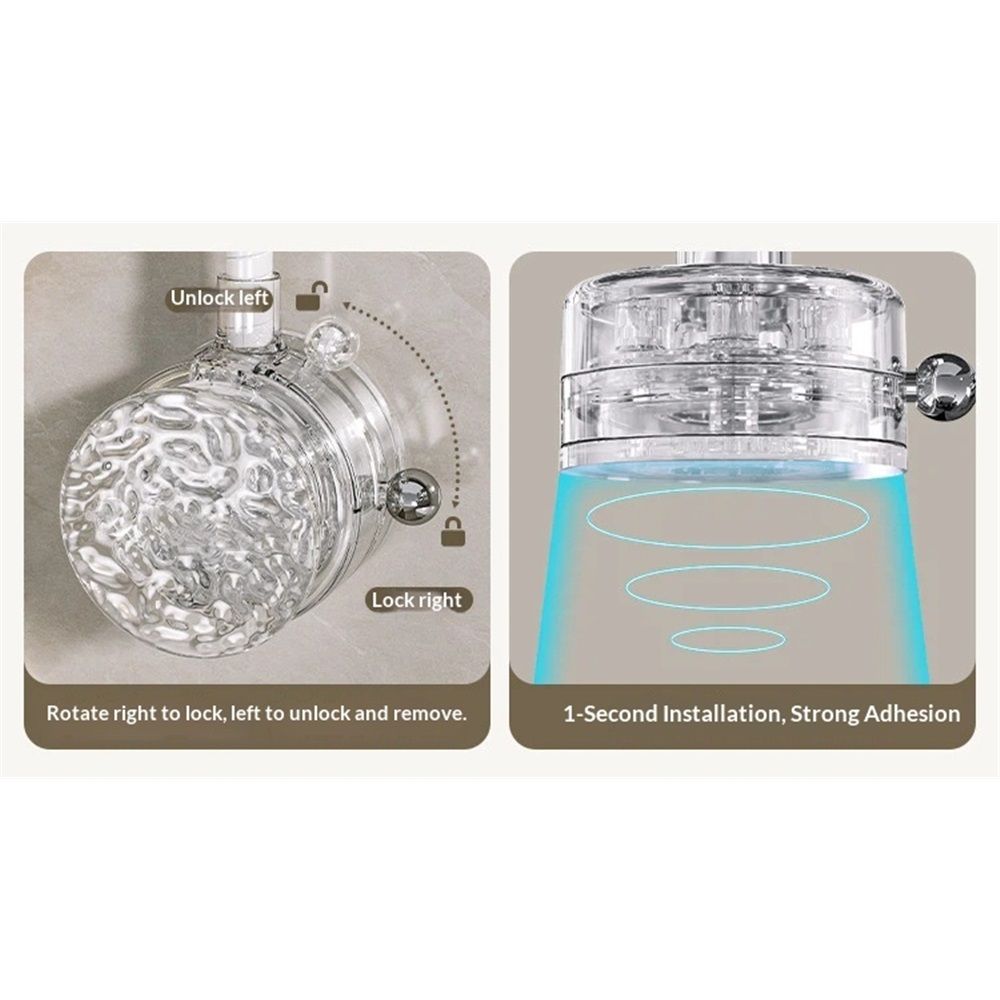Shower Head Holder - Flexible Shower Head Holder Adjustable Vacuum Suction Cup Shower Head Wall Mount Holder for Hand Held Shower Head