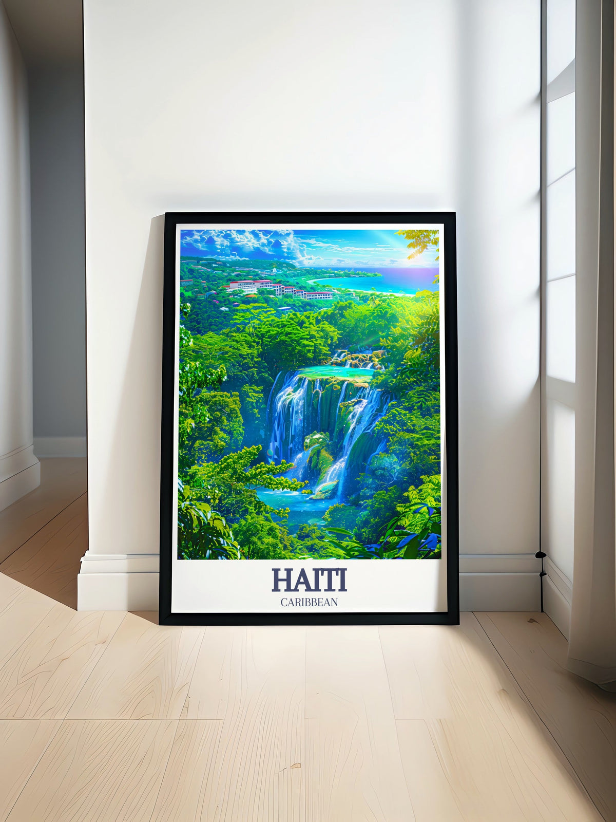 Haiti Poster Print - Bassin Bleu Travel Print - Labadee Peninsula Canvas Art - Labadee Peninsula Travel Poster